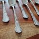 Christofle - 6 small silver-plated coffee spoons model Chrysanthèmes