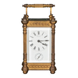 Clock Tiffany & Co New York officer's clock skeleton columns