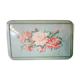 Old metal box 30x18 regibana green flower