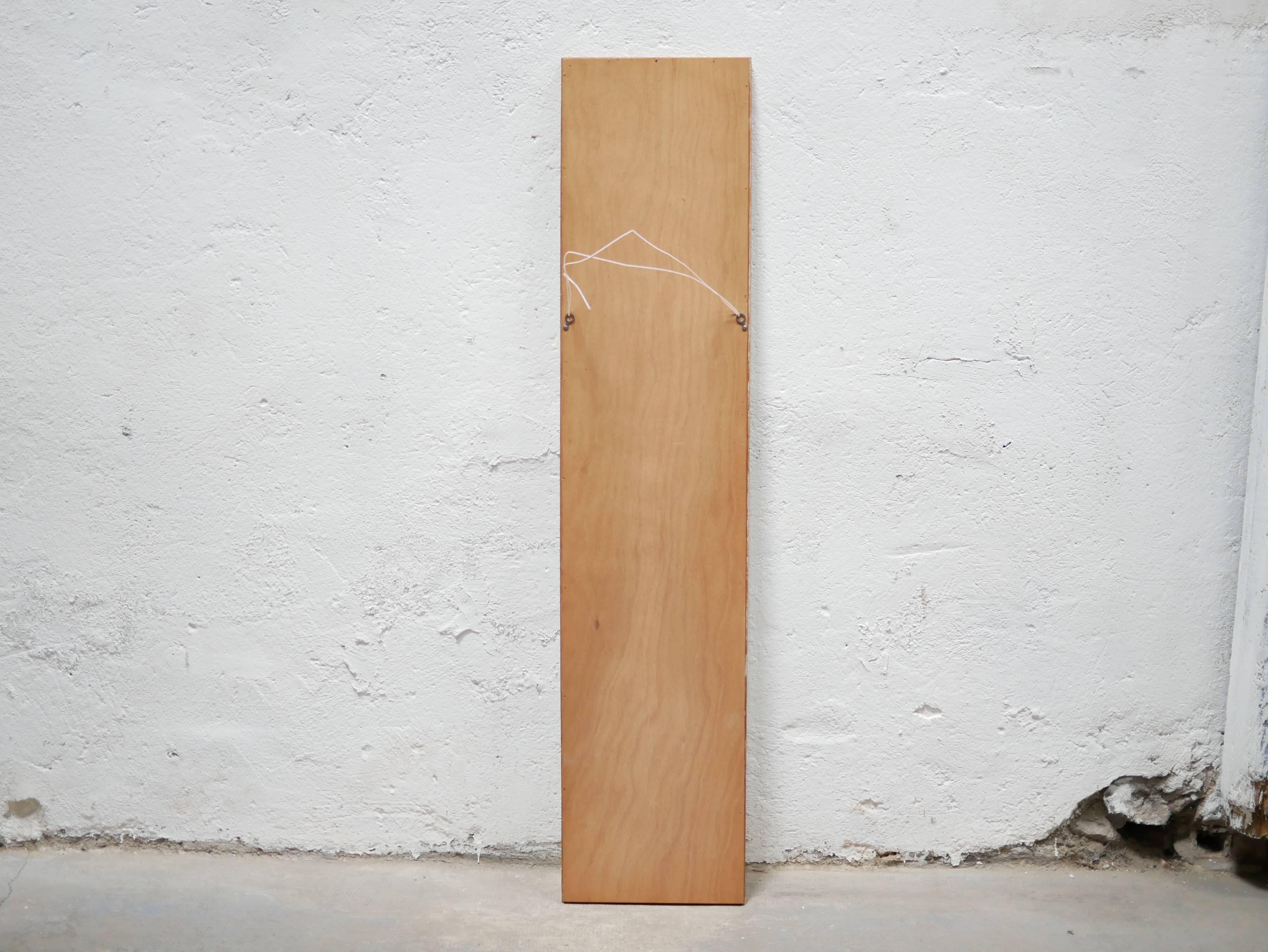 Vintage mirror in gilded wood 126cm x 28cm