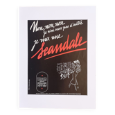 Scandale advertising poster in colour - original print from 1938