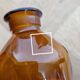3 amber glass apothecary bottles - pharmacy bottles