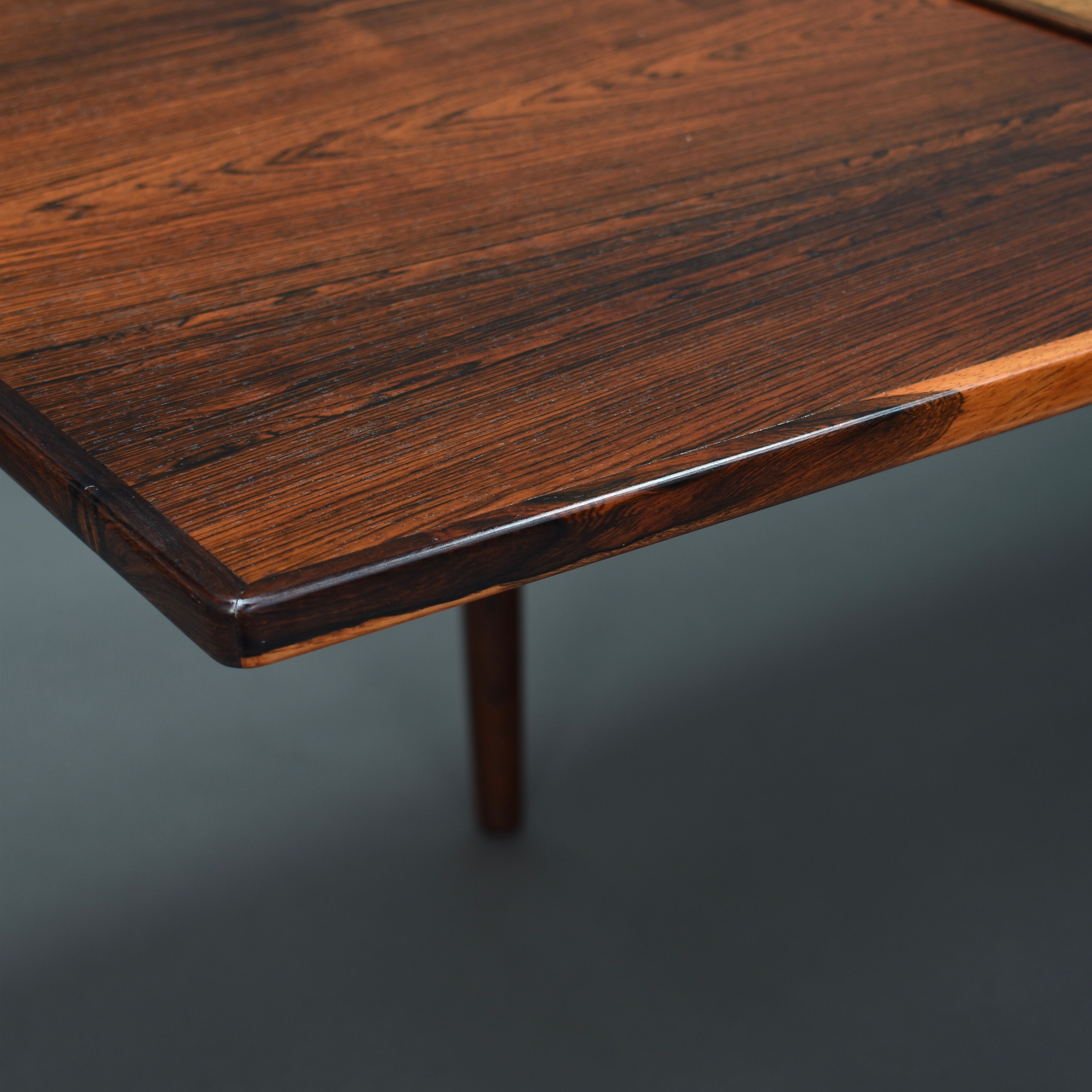 Brazilian rosewood extendable dining table by Niels O. Møller, Denmark – circa 1950
