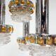 Solid Cascade chandelier with 4 lights, 1970s