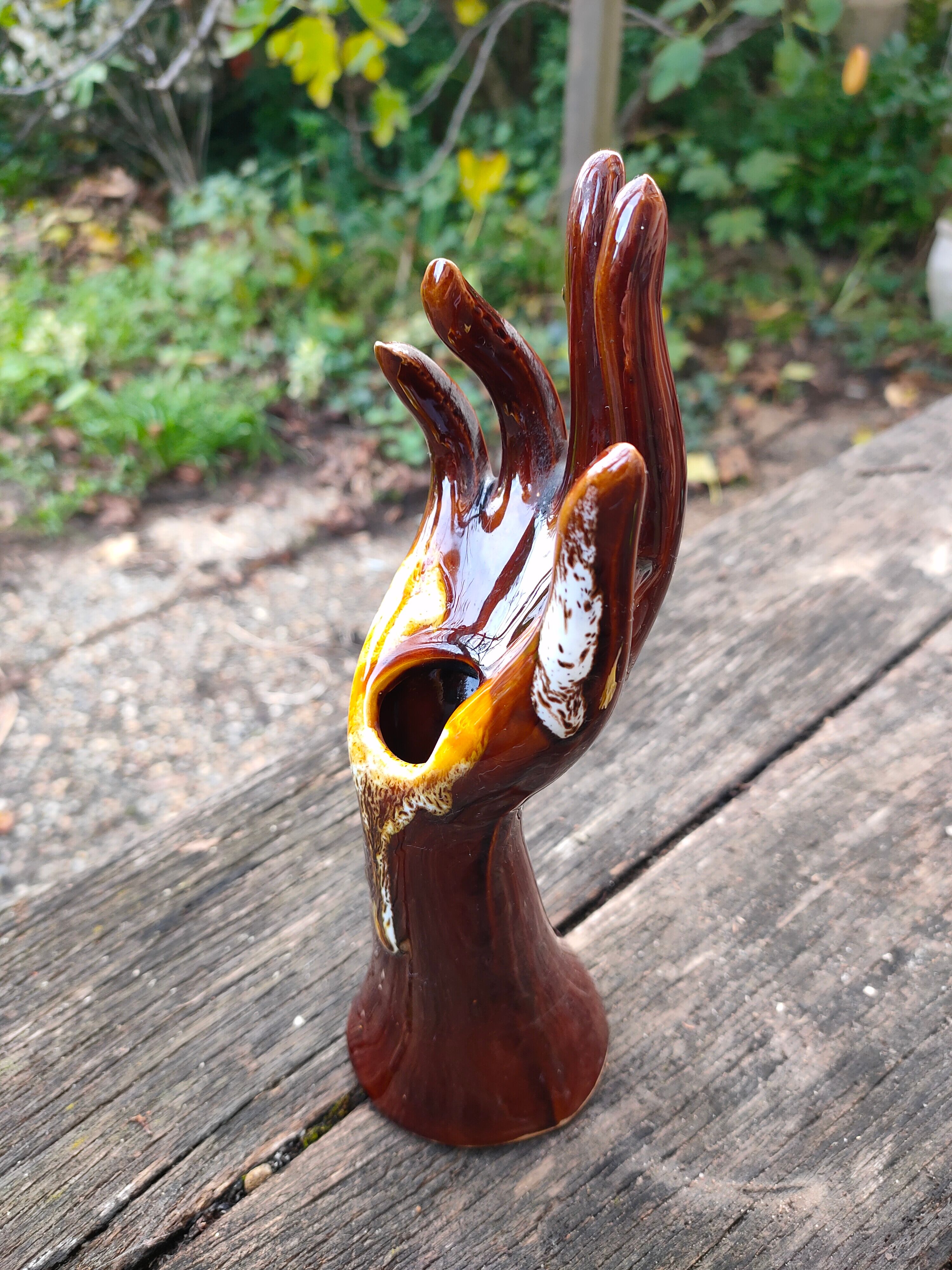 Ringer or soliflore in Vallauris ceramic.