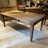 Large oak farmhouse table from the late 19th century