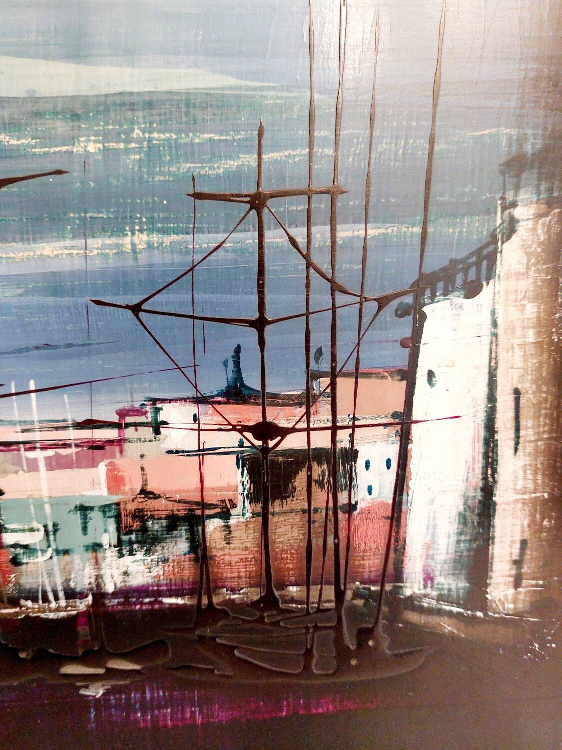 Oil painting on wood