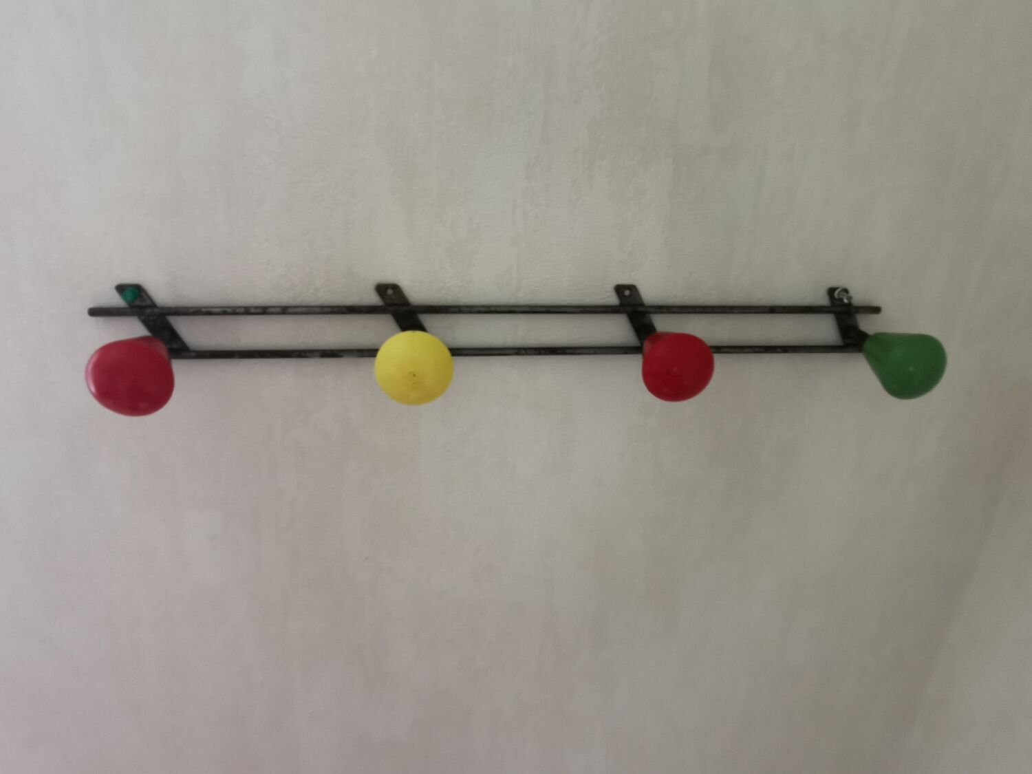 Vintage wall coat rack
