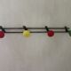 Vintage wall coat rack