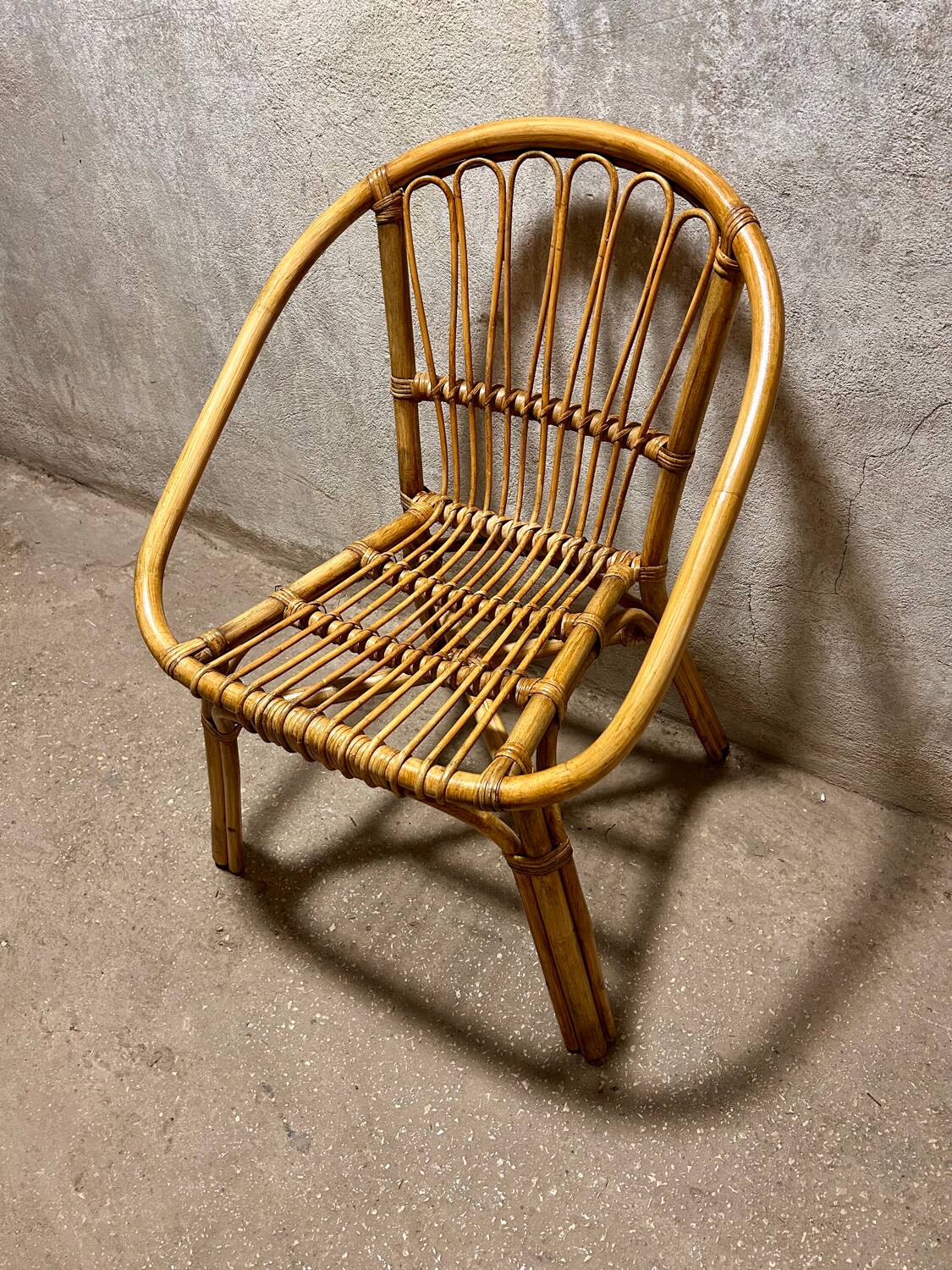 Rattan armchair