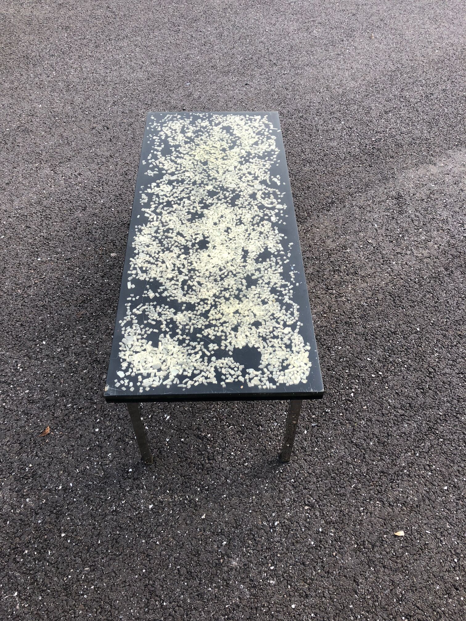 Table in resin Pierre Giraudon