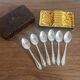 Small silver-plated metal spoons