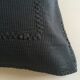 Housse de coussin 60s en piqué de coton bordée de croquet