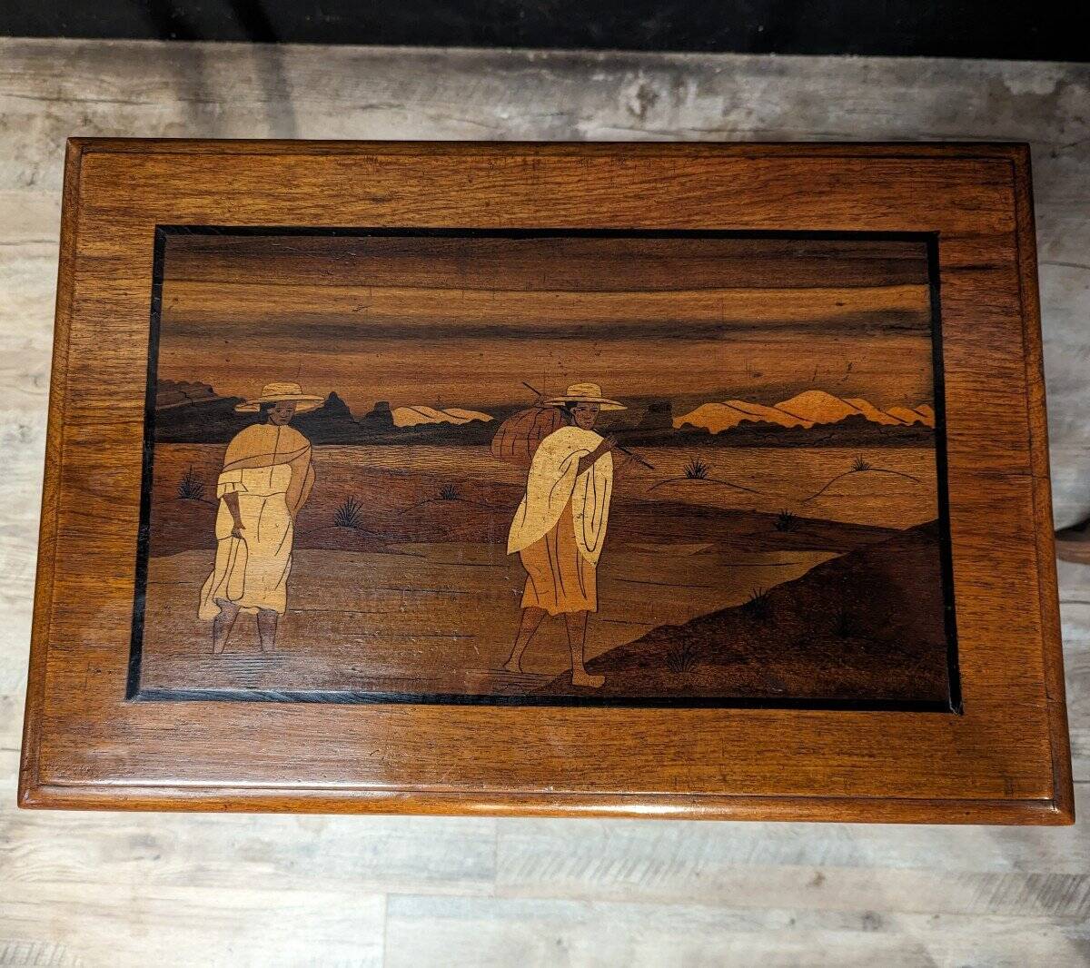 Asian Marquetry Nesting Tables