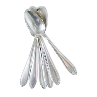 Set de 6 cuillères à soupe en argent