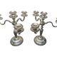 Pair of candlesticks, 12 gram silver plating, Fabiora, Paris, luxury