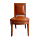 Mahogany chair and leather style Consulate-Empire