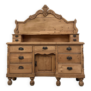Buffet victorien anglais 2 corps, rénové