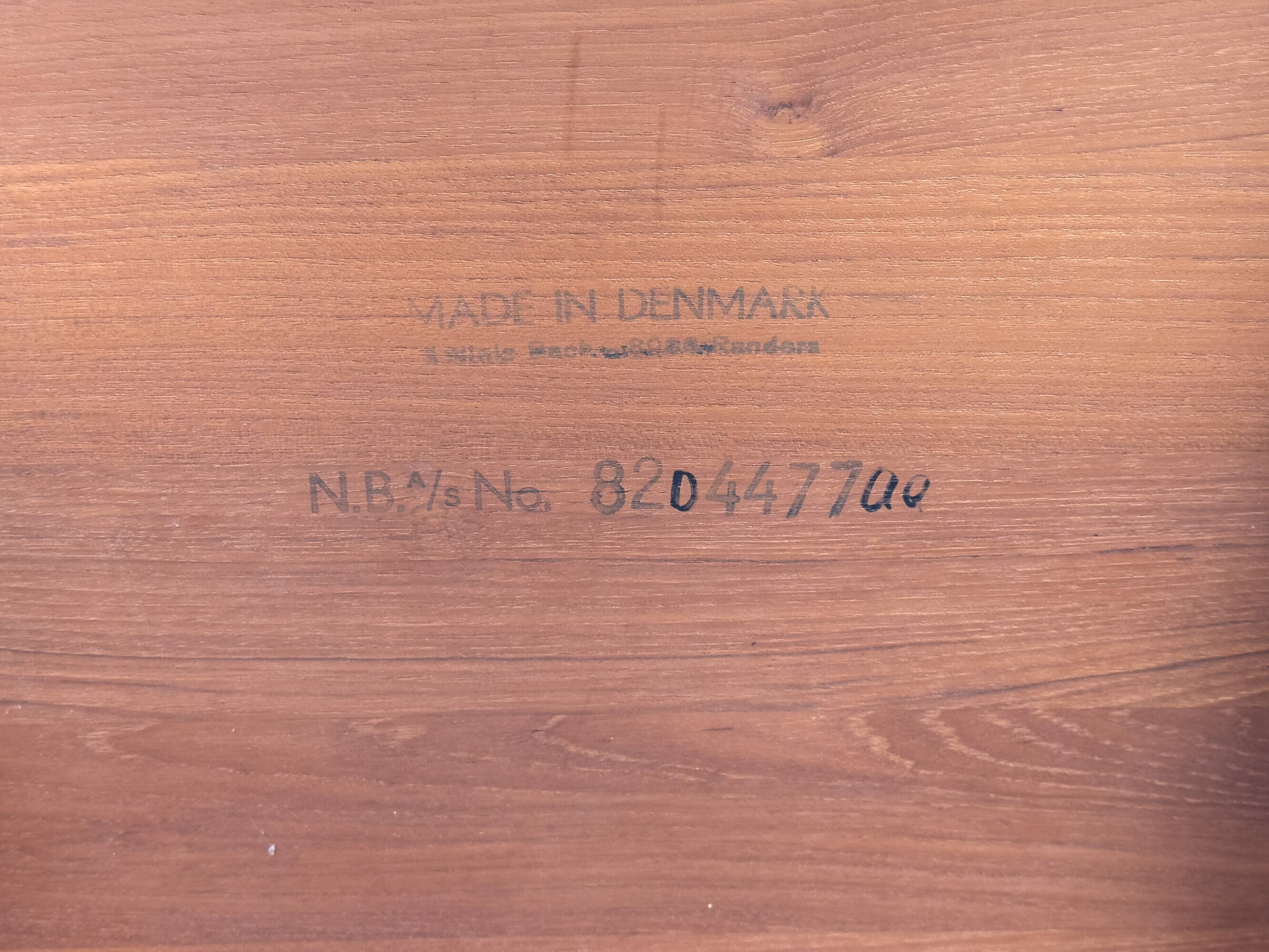 Danish Teak Coffee Table by Niels Bach, 1960s