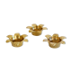 Set of vintage brass candle holders 1970