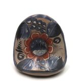 Mexican ceramic owl, sculpture from Mexico, 1970s.