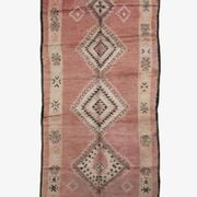 Tapis Marocain Rose Vintage - 390 x 166 cm