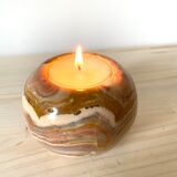 Onyx candle holder
