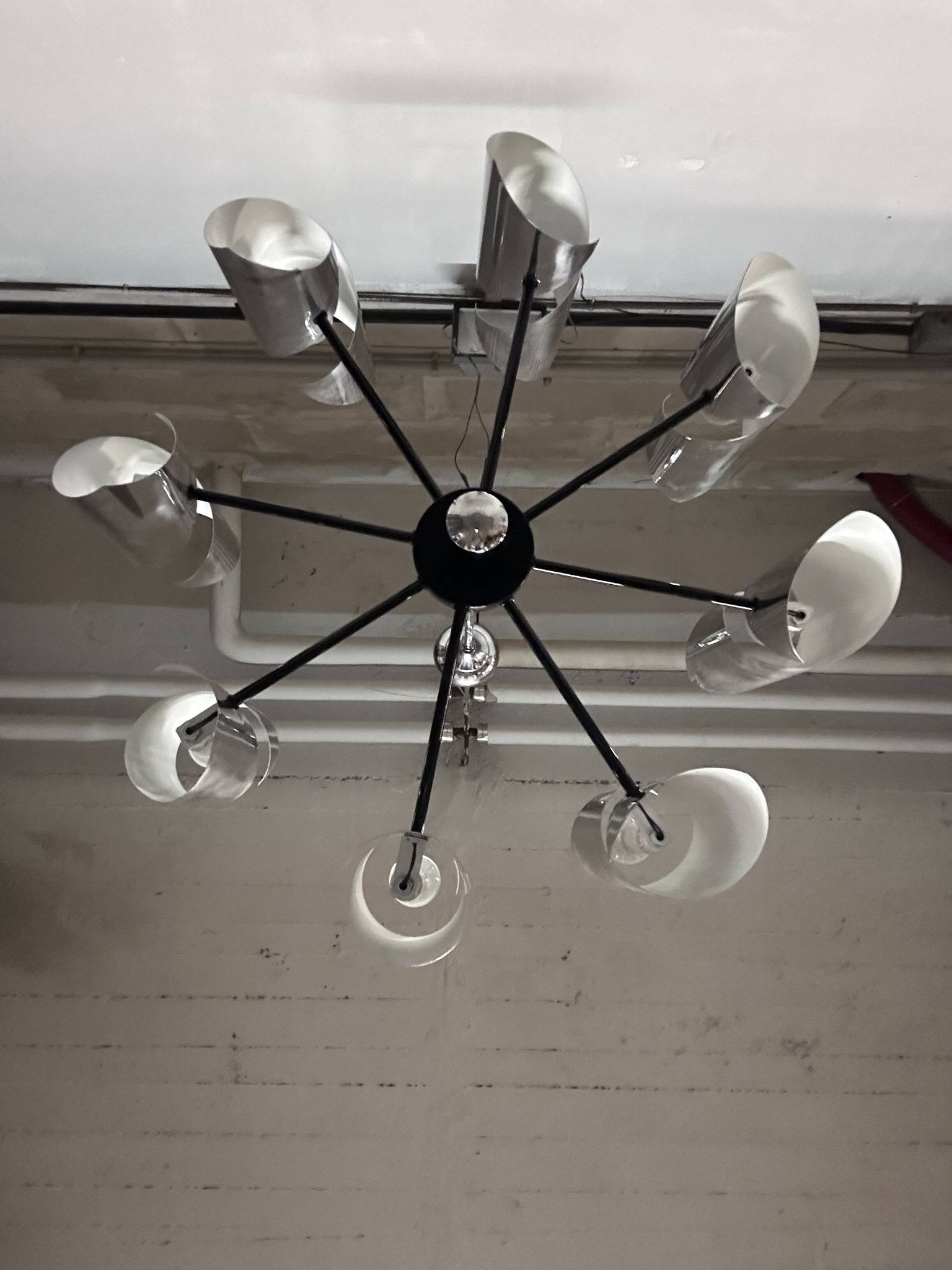 lampadario anni 70 italiano