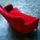 Vintage sofa Swedish year 40/50 wing arc curved Carl Malmsten