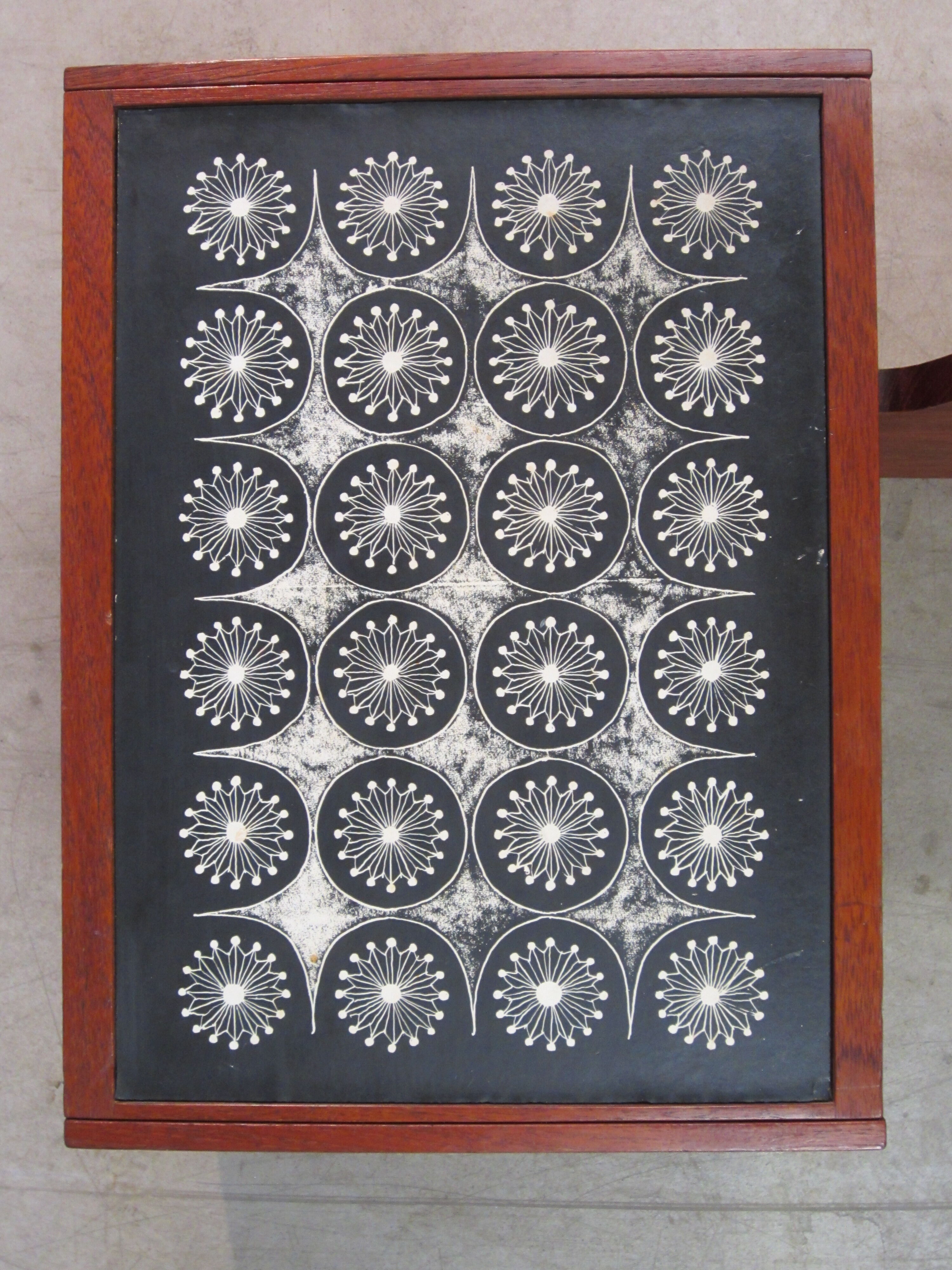 Scandinavian entrance mirror and shelf by Hans-Agne Jakobsson Åhus