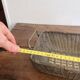 Vintage 1950s silver metal braided fruit basket