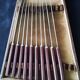 Coffret de 10 couteaux vintage  manches en bakélite brune