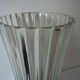 White art nouveau crystal vase