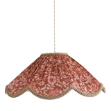 Suspension with printed floral design Françoise "auburn flowers"