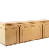 Four-door birch wood enfilade. 1970s.