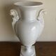 XXL white lion head neo-classical amphora vase from the Empire Consulate.