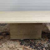 Vintage travertine coffee table from the 70s