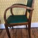 Fauteuil bridge vert années 50