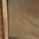 Huile sûr toile Marine au clair de lune