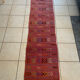 Handwoven wool Berber hallway rug, 240 x 52 cm