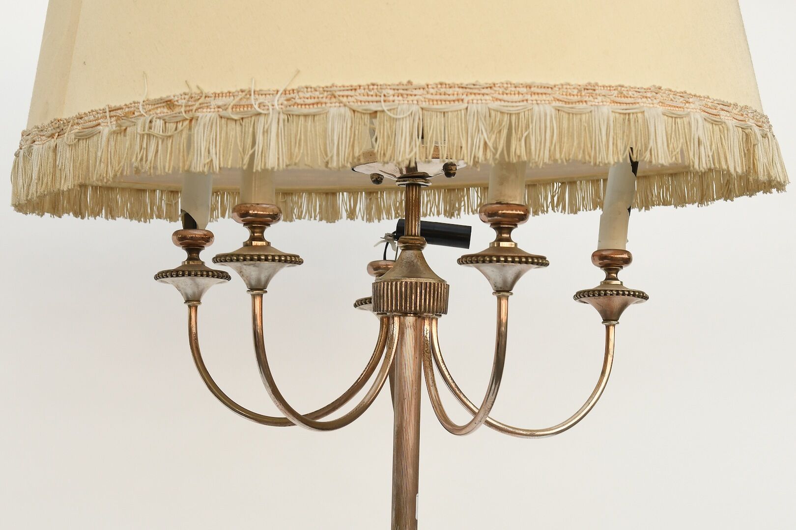 Silver metal lamppost