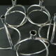 Candlestick space age chrome 1970