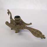 Rat de cave en bronze cygne/ bougeoir ancien