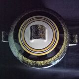 Henriot Quimper - Large pot with lid, broom and heather decoration