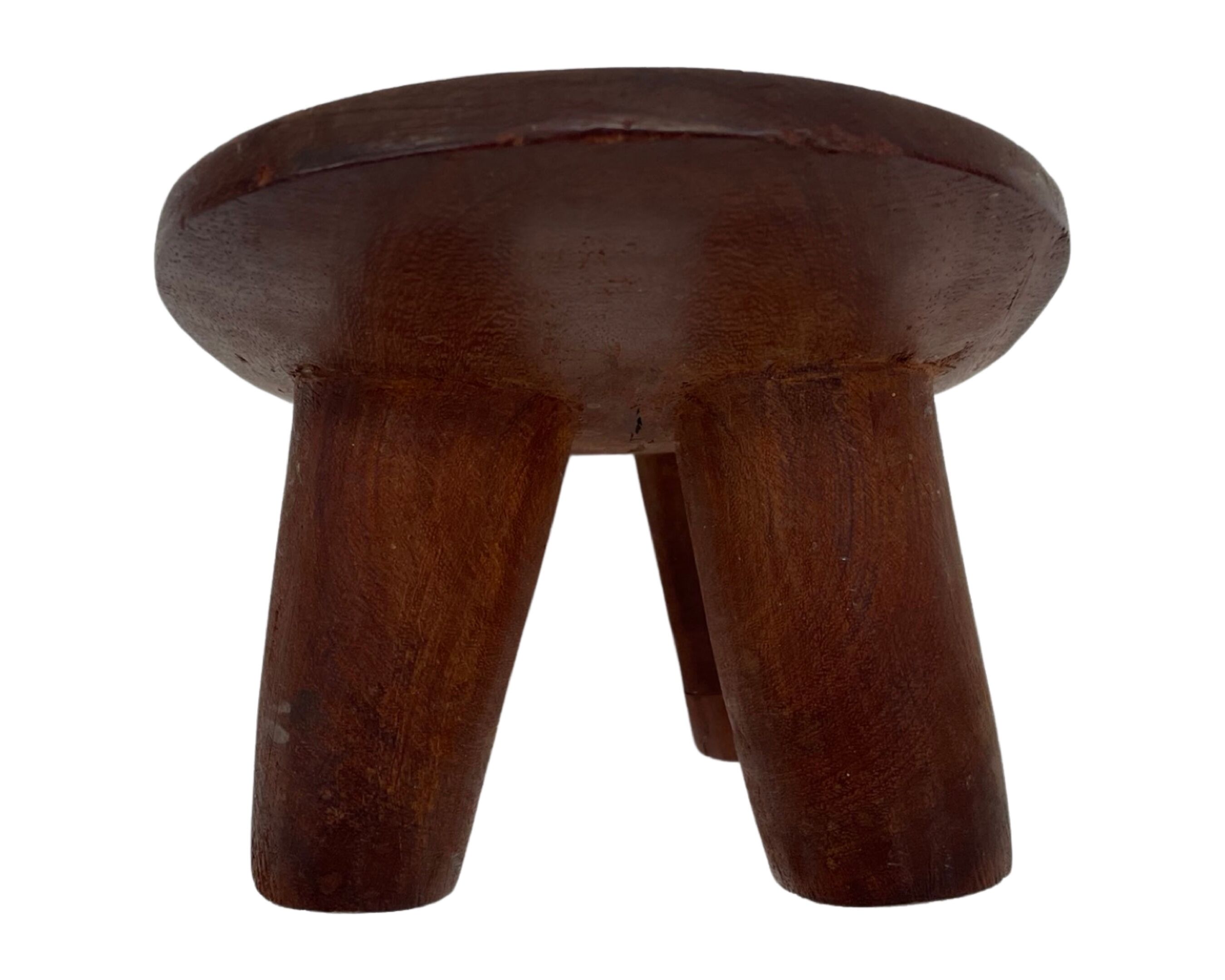 Vintage African hand-carved wooden Senufo stool bench design