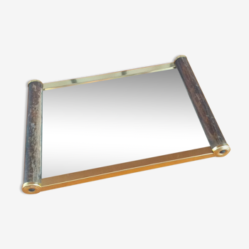 Mirror tray and wood