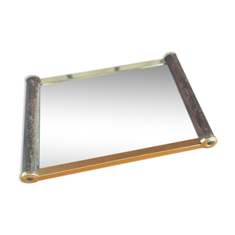 Mirror tray and wood