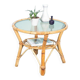 1960s round rattan coffee table, Rohé Noordwolde