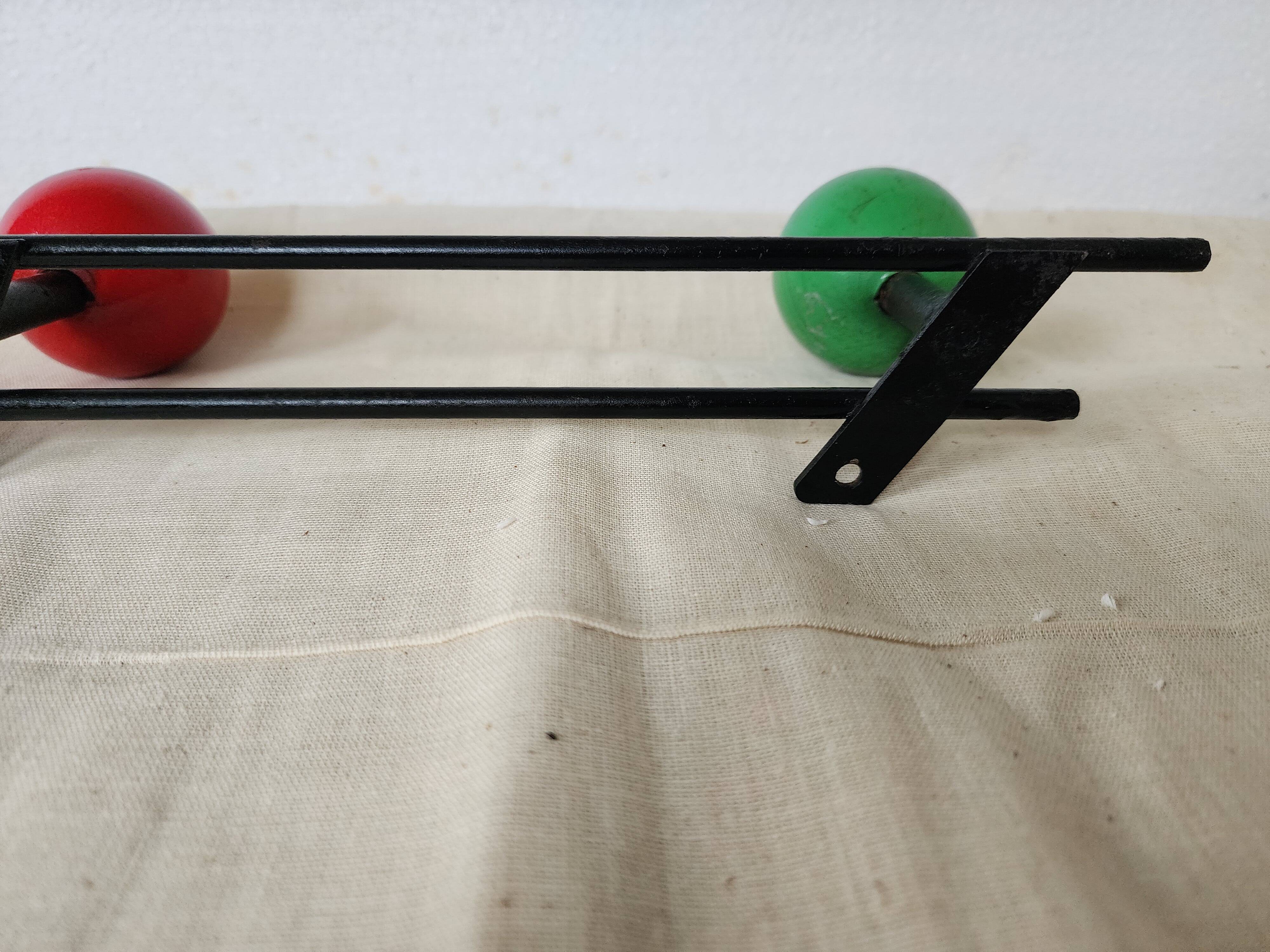 Vintage wall coat rack