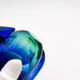 Murano Ashtray Flavio Poli Sommerso Blue Green Design 50s